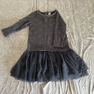 OshKosh B'gosh Charcoal Dress with Gold Accents